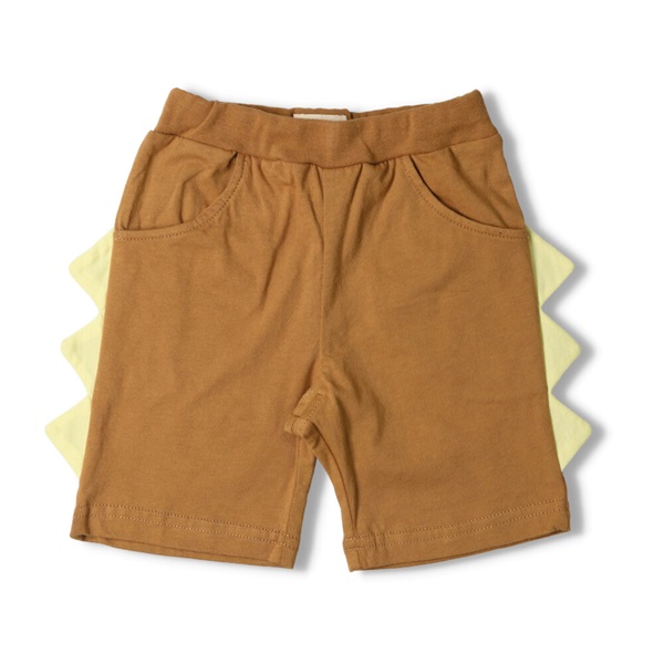 恐竜ハーフパンツ(チャ-80cm)