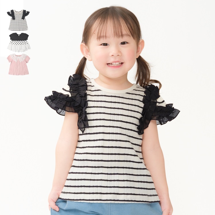 リブ半袖Tシャツ