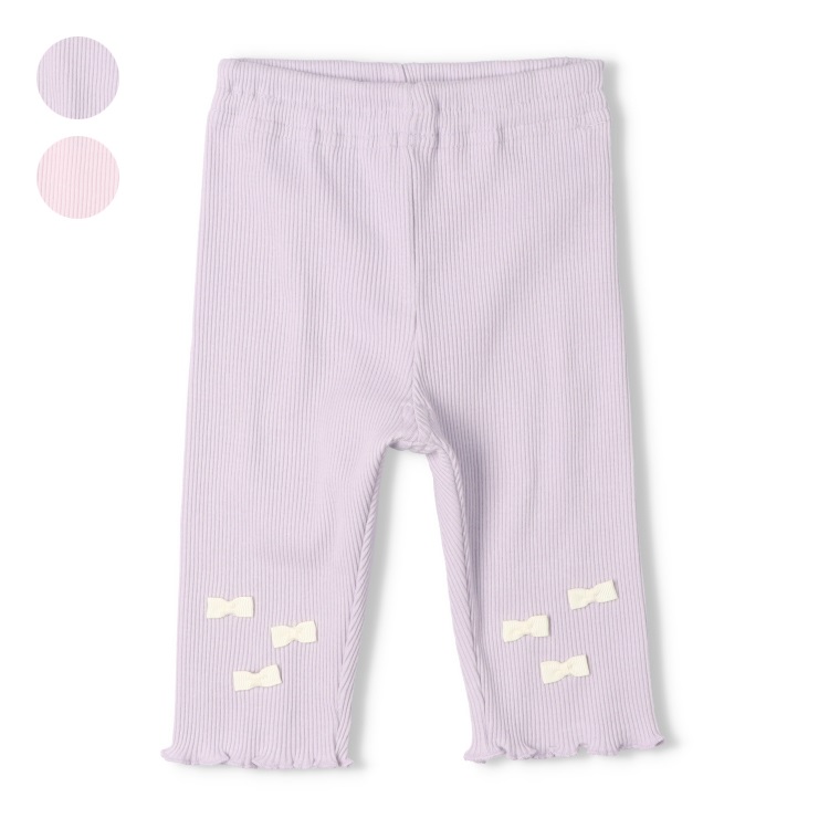 リボン付6分丈ハーフレギンス