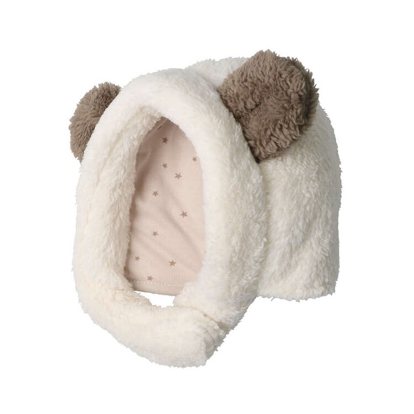 ボアフリース動物帽子(パンダ-46cm)