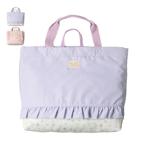 花・くま柄フリル付きレッスンバック バッグ｜子供服・ベビー服の通販
