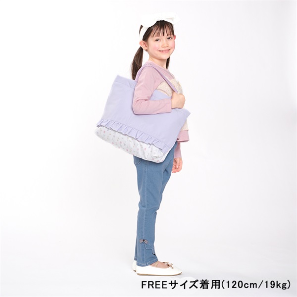 花・くま柄フリル付きレッスンバック バッグ｜子供服・ベビー服の通販