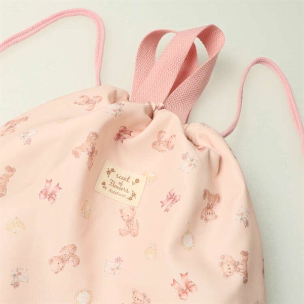 花・くま柄フリル付きナップサック バッグ｜子供服・ベビー服の通販は