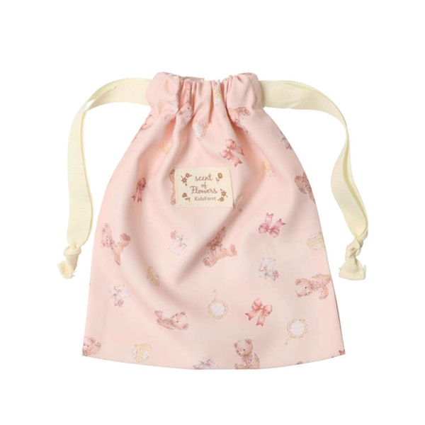 花・くま柄巾着袋・きんちゃく袋【S】 雑貨｜子供服・ベビー服の通販は