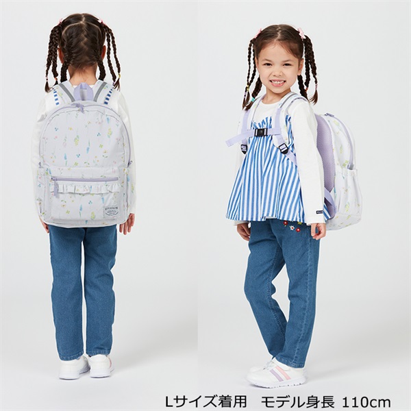 花・うさぎ・恐竜・働く車総柄リュック バッグ｜子供服・ベビー服の