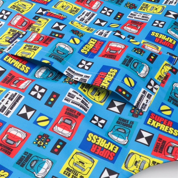 JR新幹線電車柄エプロン・三角巾セット エプロン｜子供服・ベビー服の