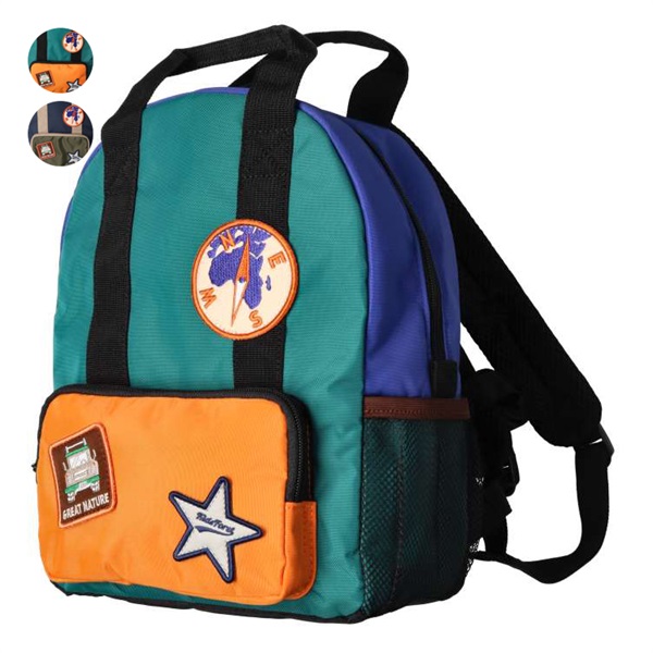 ワッペン配色撥水機能付きリュック バッグ｜子供服・ベビー服の通販は