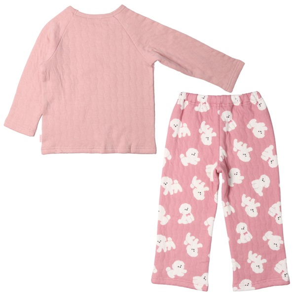 ポメラニアン柄長袖キルトパジャマ パジャマ｜子供服・ベビー服の通販