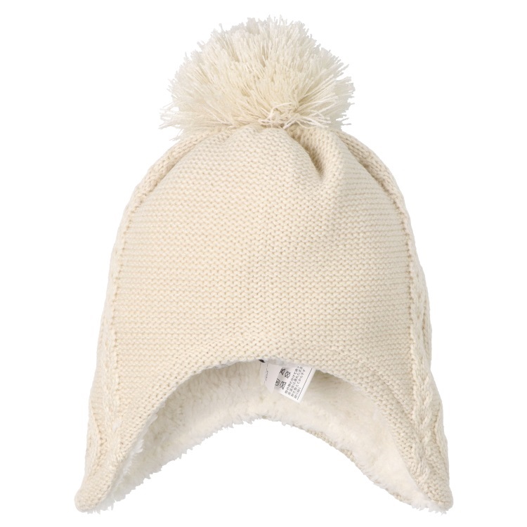 さくらんぼ刺繍耳付アクリルニット帽 帽子｜子供服・ベビー服の通販は