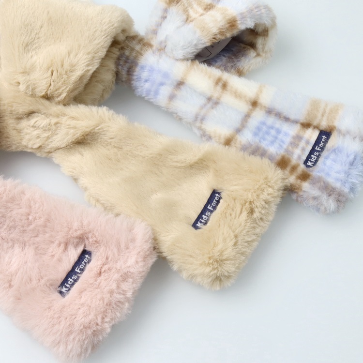 mocoさま♡アプ♡リボンファーティペット ふわふわファーリボンティペット 雑貨｜子供服・ベビー服の通販は