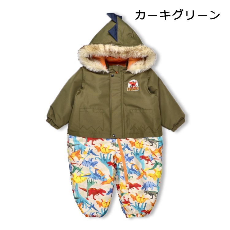恐竜柄切替スノーコンビ スノー｜子供服・ベビー服の通販はこどもの森