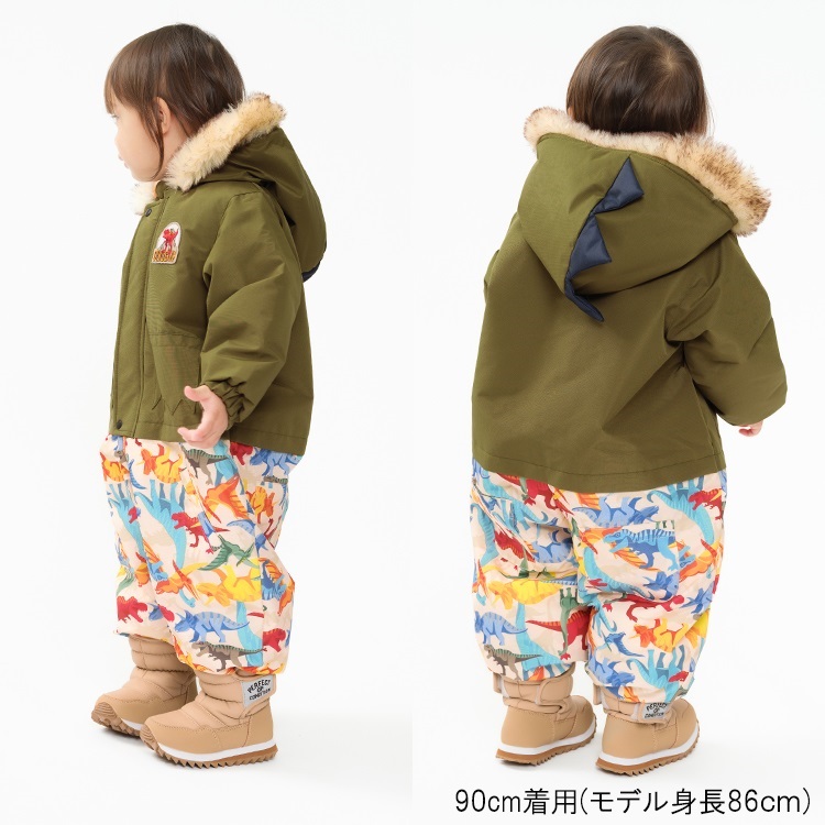 恐竜柄切替スノーコンビ スノー｜子供服・ベビー服の通販はこどもの森