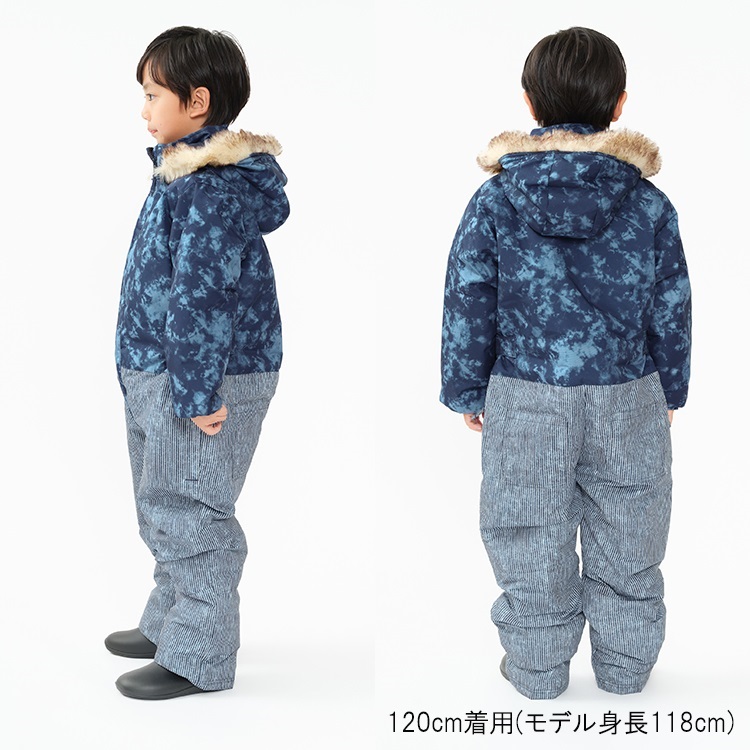 タイダイ風柄切替スノーコンビ スノー｜子供服・ベビー服の通販は