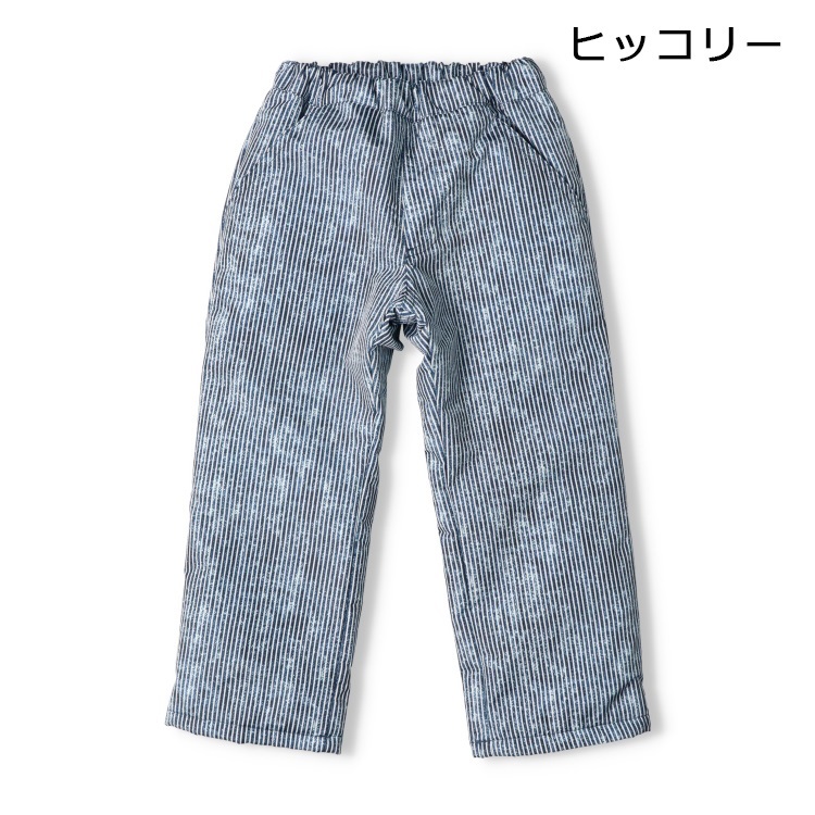 恐竜・ヒッコリー柄スノーパンツ ロングパンツ｜子供服・ベビー服の