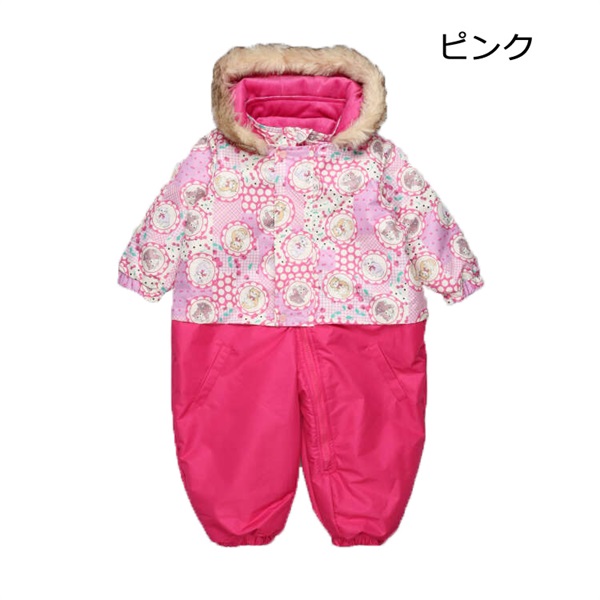 ねこチェリー柄スノーコンビ スノー｜子供服・ベビー服の通販はこども