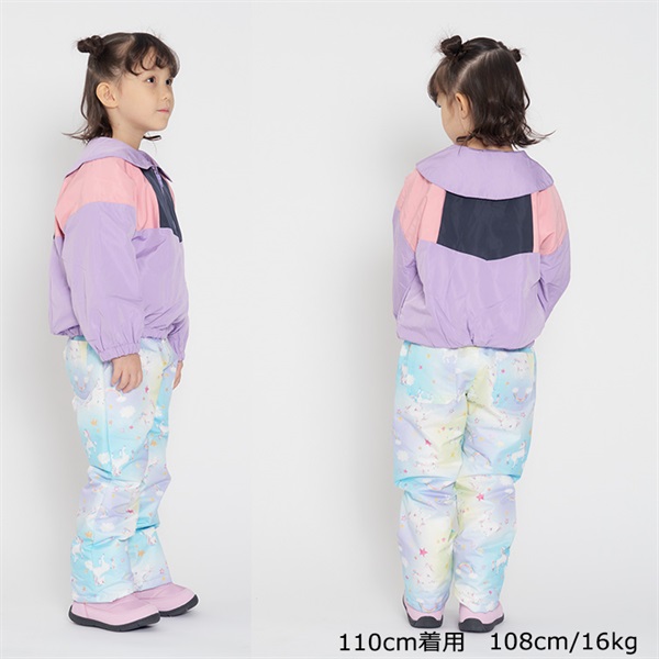 小花・ユニコーン柄スノーパンツ スノー｜子供服・ベビー服の通販は