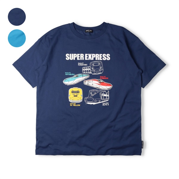 大人サイズ】JR新幹線電車蓄光プリント半袖Tシャツ 半袖Tシャツ｜子供