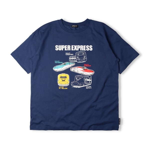 大人サイズ】JR新幹線電車蓄光プリント半袖Tシャツ 半袖Tシャツ｜子供
