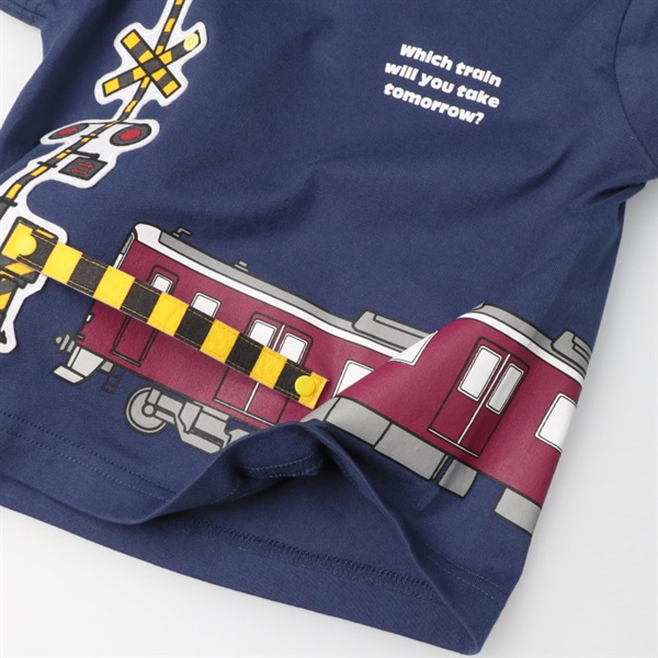 阪急電車遮断機仕掛け半袖Tシャツ 半袖Tシャツ｜子供服・ベビー服の