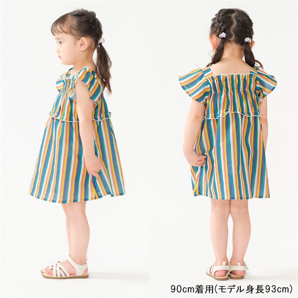 ストライプ柄ワンピース ワンピース｜子供服・ベビー服の通販はこども