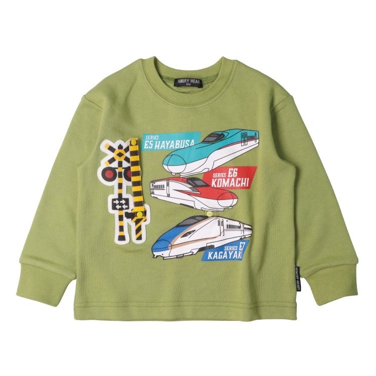 JR新幹線電車踏切仕掛け裏毛トレーナー トレーナー｜子供服・ベビー服