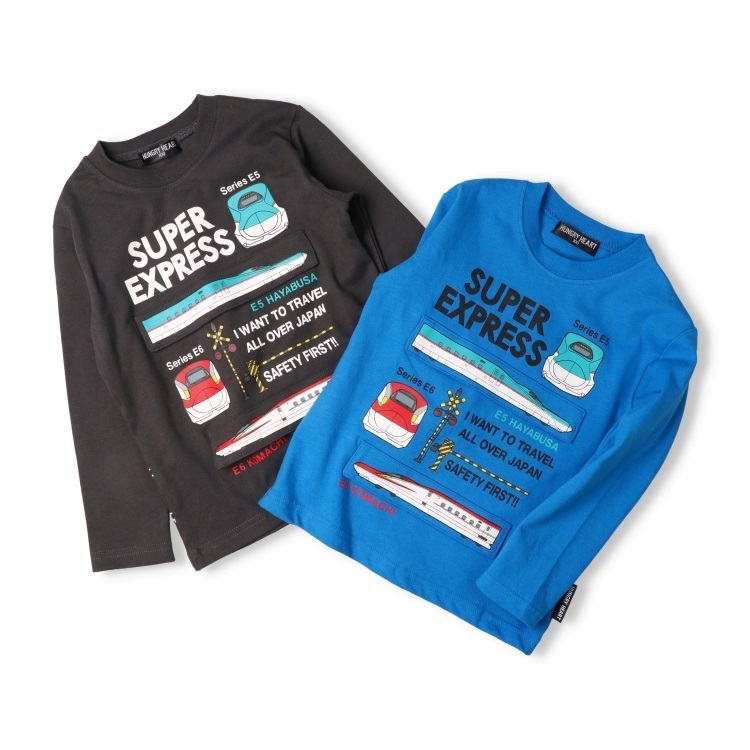 JR新幹線電車仕掛け長袖Tシャツ 長袖Tシャツ｜子供服・ベビー服の通販