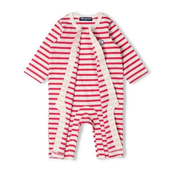ボーダーロンパース カバーオール｜子供服・ベビー服の通販はこどもの
