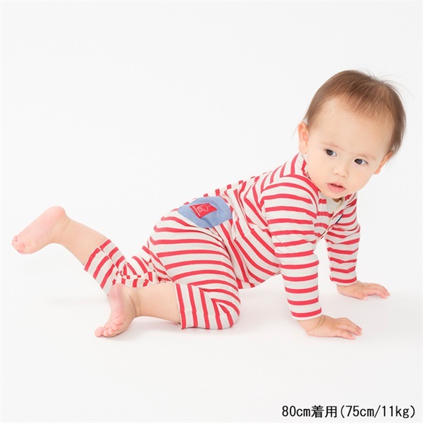 ボーダーロンパース 2点セット】ボーダーロンパース＆パンツ | おしゃれな子供服 moimoln