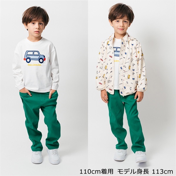 車アップリケ長袖Tシャツ 長袖Tシャツ｜子供服・ベビー服の通販は