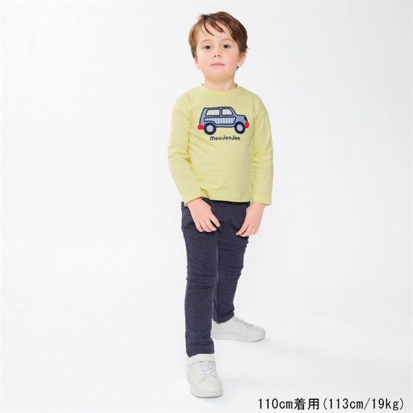 車アップリケ長袖Tシャツ 長袖Tシャツ｜子供服・ベビー服の通販は