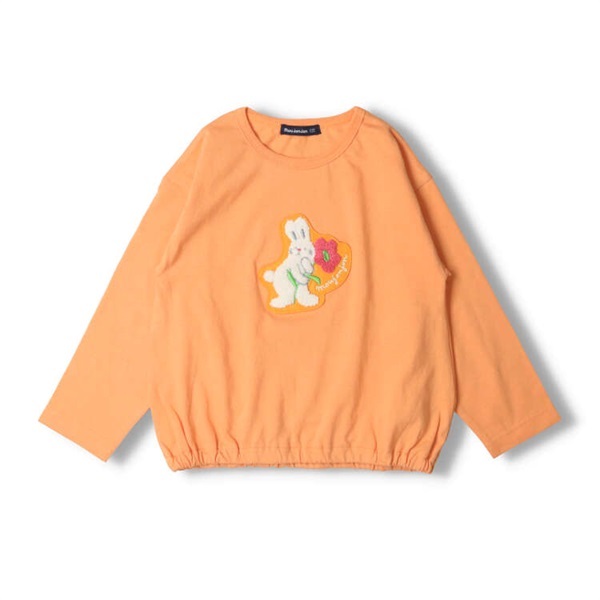 ウサギ・くまサガラ刺繍長袖Tシャツ 長袖Tシャツ｜子供服・ベビー服の