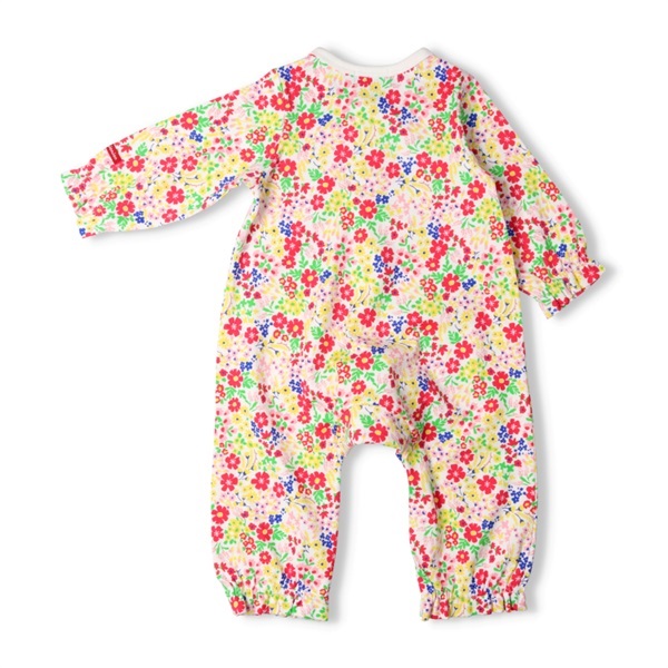 【新品】 ベビーディオール　ロンパース　70 花柄　ピンク　長袖　春物 新品】 ベビーディオール ロンパース 70 花柄 ピンク 長袖 春物 花柄