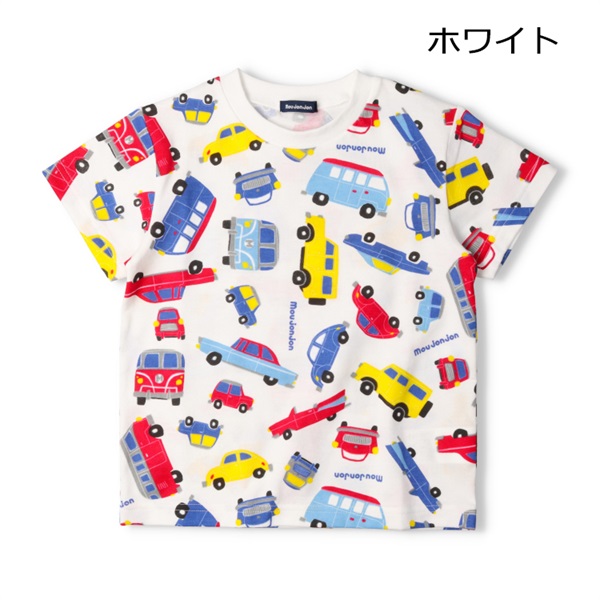 車総柄プリント半袖Tシャツ 半袖Tシャツ｜子供服・ベビー服の通販は