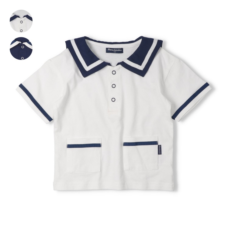 セーラー衿半袖Tシャツ 半袖Tシャツ｜子供服・ベビー服の通販はこども