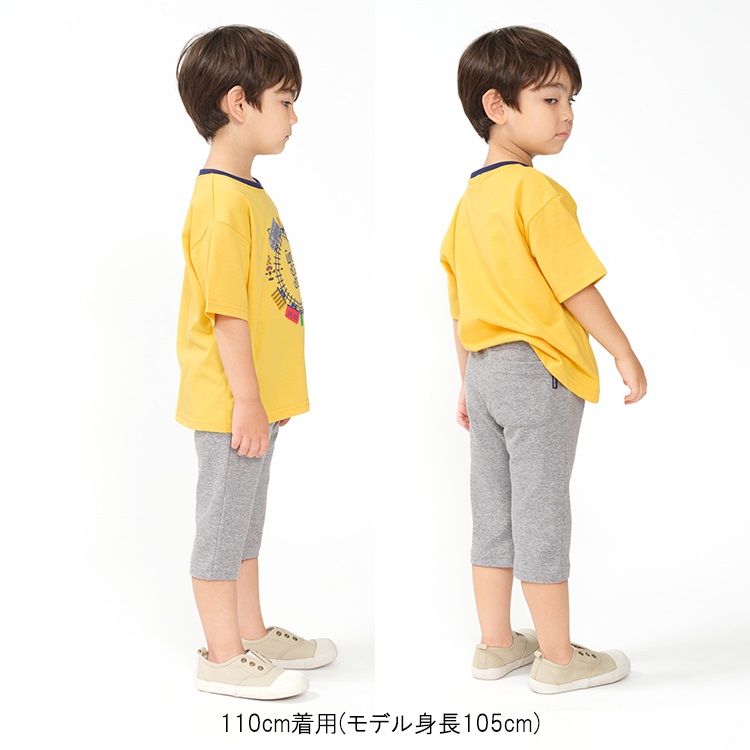 WEB限定】スパンフライス6分丈ハーフパンツ ハーフ・ショートパンツ