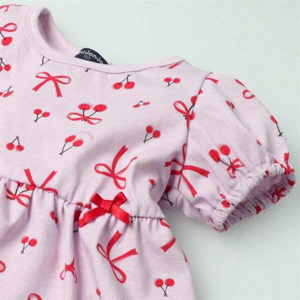 リボン・チェリー総柄チュニック半袖Tシャツ 半袖Tシャツ｜子供服