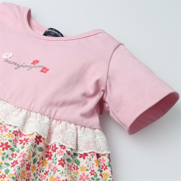 小花柄切替チュニック半袖Tシャツ 半袖Tシャツ｜子供服・ベビー服の