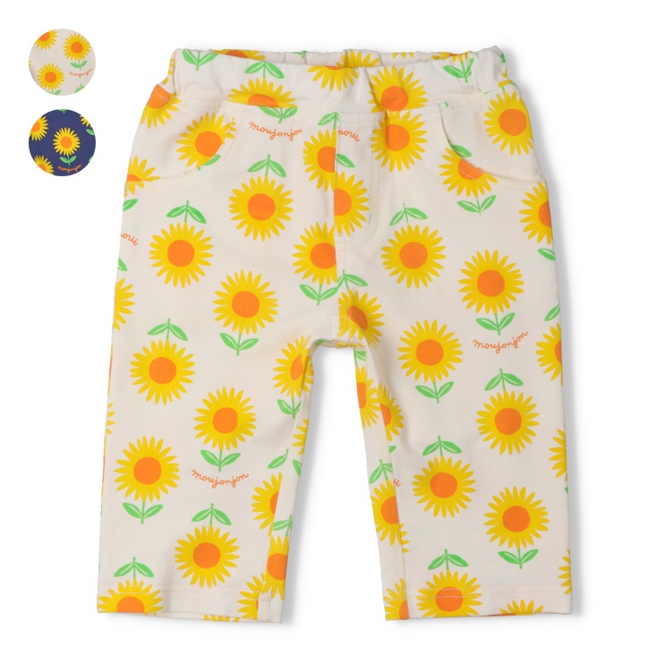 ひまわり総柄6分丈ハーフパンツ ハーフ・ショートパンツ｜子供服