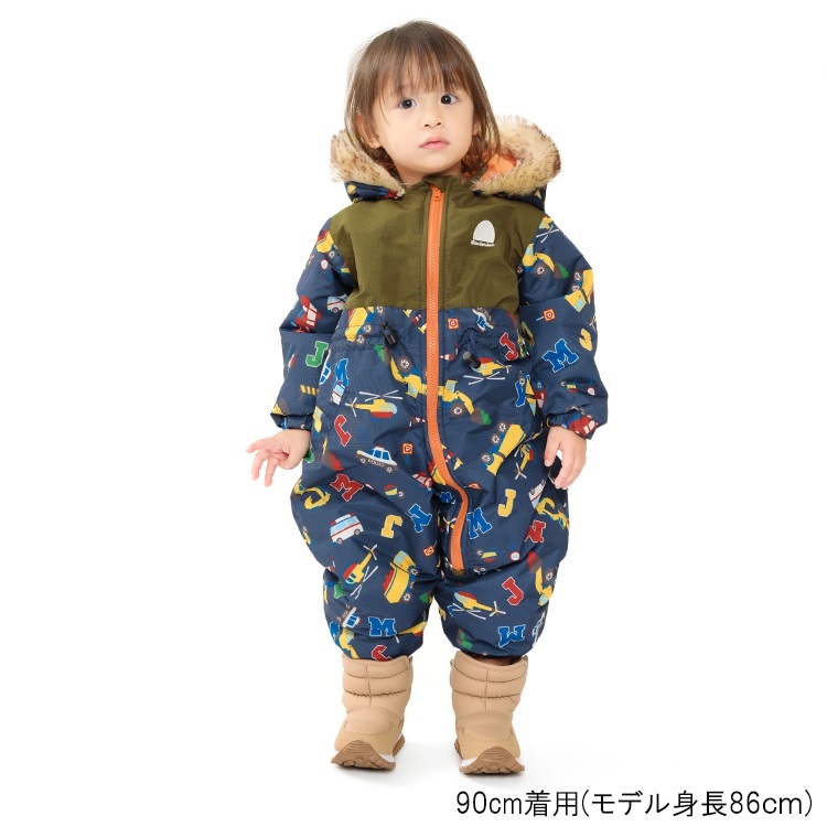 働く車柄スノーコンビ スノー｜子供服・ベビー服の通販はこどもの森