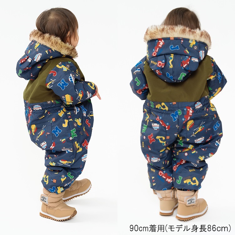 働く車柄スノーコンビ スノー｜子供服・ベビー服の通販はこどもの森