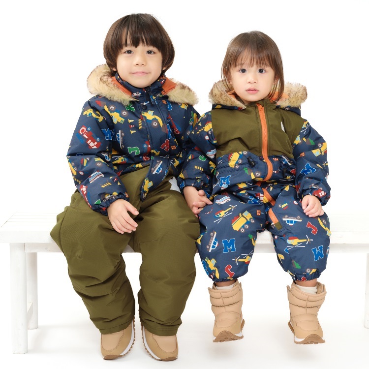 働く車柄スノーコンビ スノー｜子供服・ベビー服の通販はこどもの森