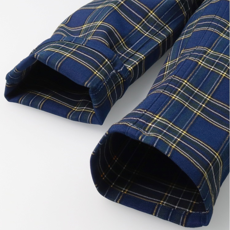 のびのびツイルチェック柄ロングパンツ ロングパンツ｜子供服