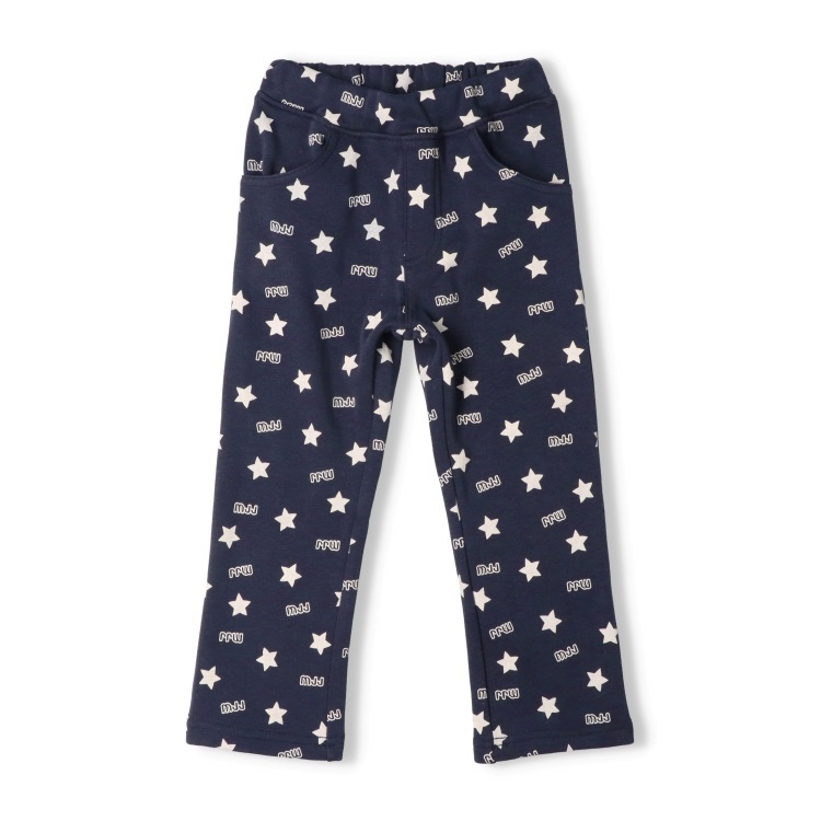 爆温】星総柄裏起毛ロングパンツ ロングパンツ｜子供服・ベビー服の