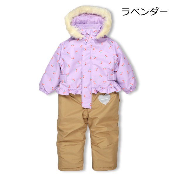 チェリー柄切替スノーコンビ スノー｜子供服・ベビー服の通販はこども