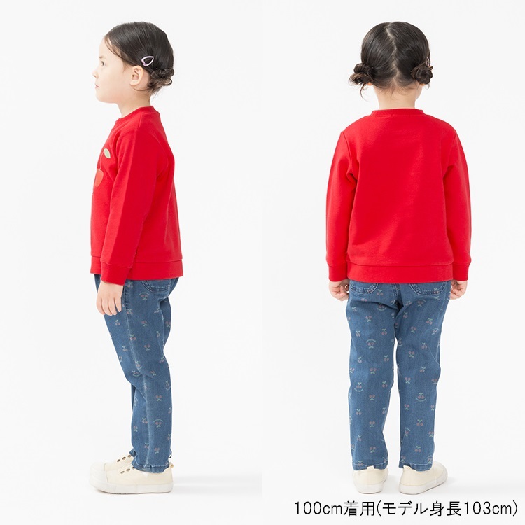チェリープリント裏毛トレーナー トレーナー｜子供服・ベビー服の通販