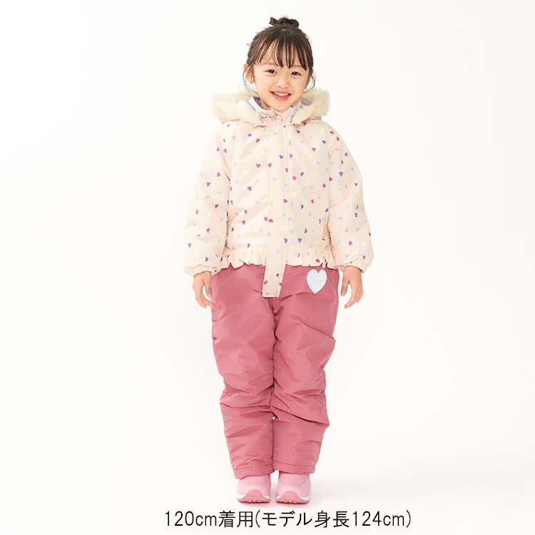 ハート柄切替スノーコンビ スノー｜子供服・ベビー服の通販はこどもの