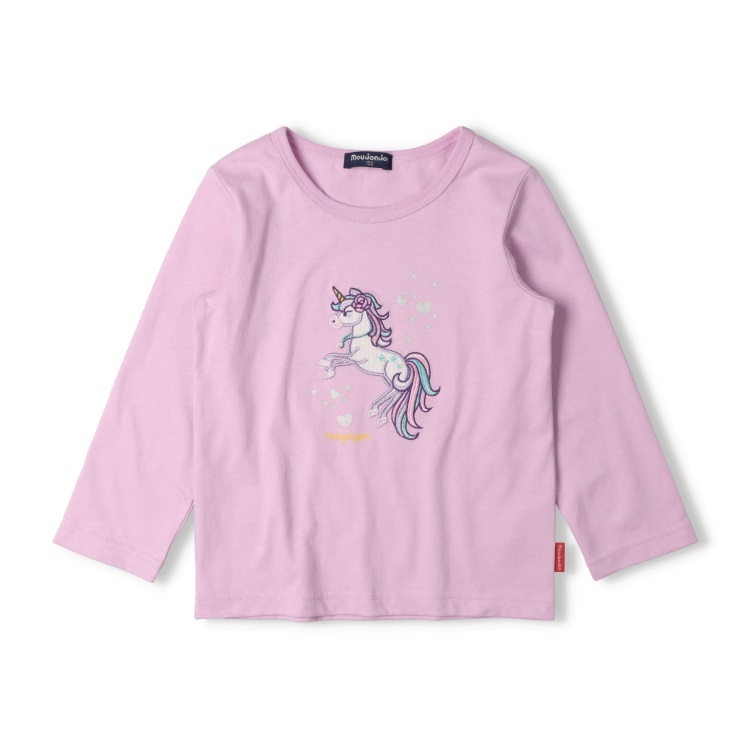 ユニコーンアップリケ長袖Tシャツ 長袖Tシャツ｜子供服・ベビー服の