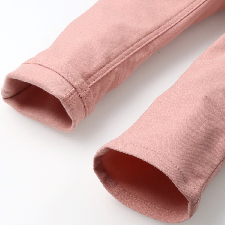 お花刺繍裏起毛ツイルロングパンツ ロングパンツ｜子供服・ベビー服の