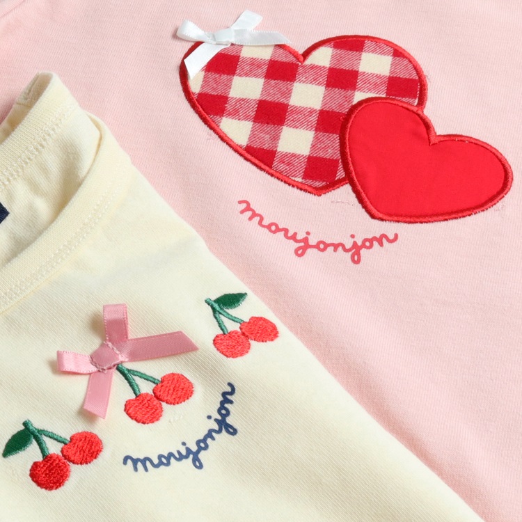 さくらんぼ・ハート長袖Tシャツ 長袖Tシャツ｜子供服・ベビー服の通販