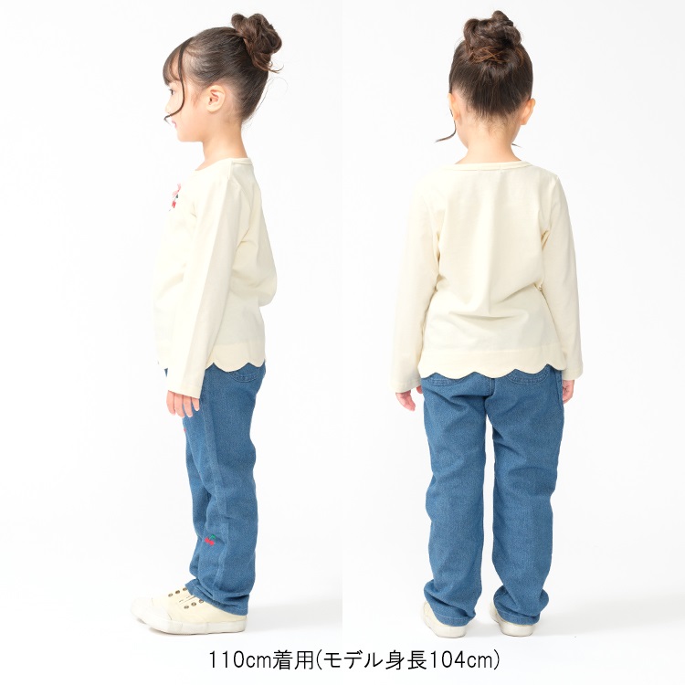 さくらんぼ・ハート長袖Tシャツ 長袖Tシャツ｜子供服・ベビー服の通販
